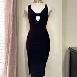 Black bandage dress